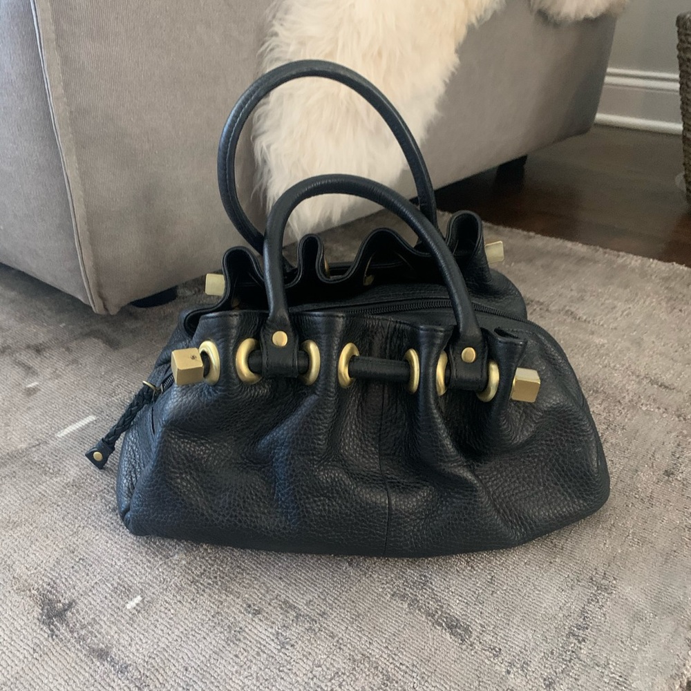 Black Leather Purse